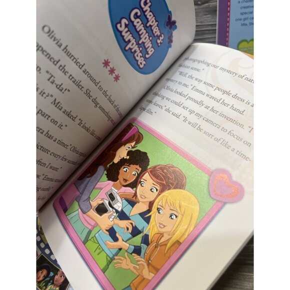 Lego Friends Chapter Books Set of 3 Scholastic Paperbacks Girl Power Jungle - Picture 8 of 9